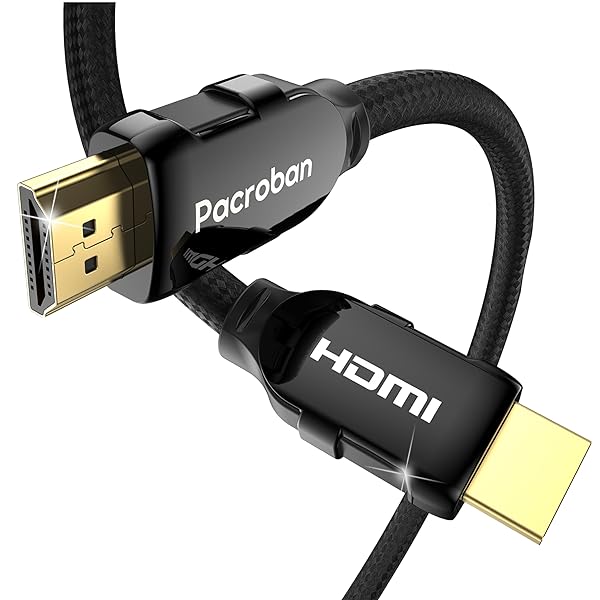 Pacroban 3ft HDMI 2.1 Cable for Laptop to Monitor - 8K 60Hz, 4K 120Hz, Ultra High Speed, Braided, eARC, 48Gbps, HDR, DTS:X - Image 2
