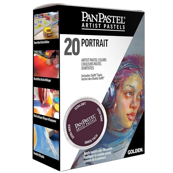 PanPastel Artist Pastels by GOLDEN Portrait Set 20 Color Professional Artist Pastels Unique Pan Format for Easy Blending and Application - Image 5
