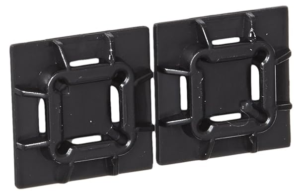 Buy Panduit SGABM20-AV-C300 Super-Grip Cable Tie Mounts - Adhesive, Weather Resistant Nylon 6.6, Black (100-Pack)