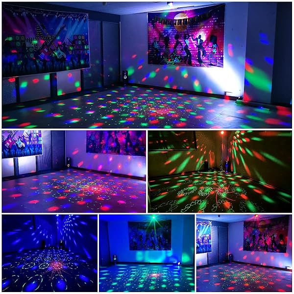 Buclhoz DJ Disco Ball Light: Sound Activated RGB Strobe for Parties, Raves, Weddings & More! - Image 4