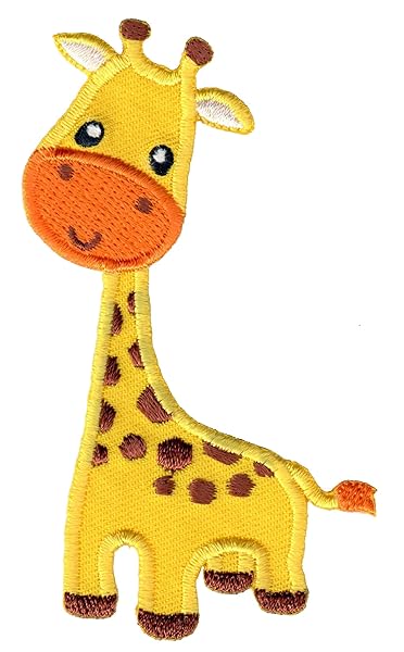 PatchMommy Giraffe Iron-On Applique for Kids - Fun & Easy Sew-On Patches