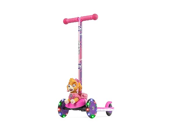 Skye Kick Scooter for Kids - 3-Wheel Light Up, Anti-Slip Deck, Lean to Steer, Lightweight, 75 LB Limit - Perfect for Ages 3+