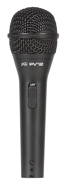 Peavey PVi 2 Dynamic Vocal Microphone with XLR Cable - Cardioid, On/Off Switch, Ideal for Vocals