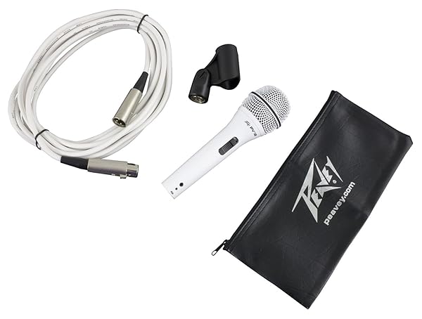 Peavey PVi 2 Dynamic Vocal Microphone: Cardioid, 20' XLR Cable, On/Off Switch - Perfect for Vocals!