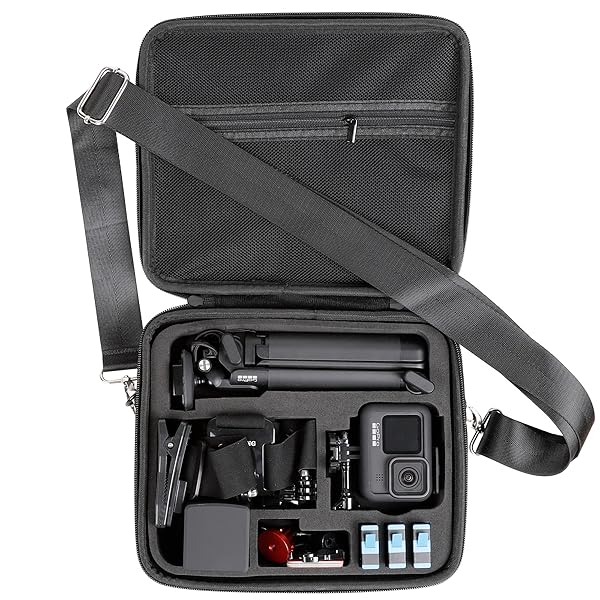 PellKing Hard Case for GoPro & DJI Osmo Action - Durable Storage Bag with Strap for All Models