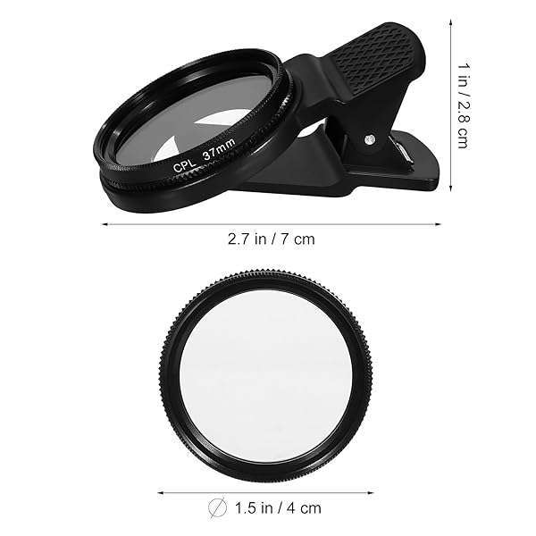 UKCOCO 37mm CPL Filter Lens - Universal Clip-On Polarizer for iPhone & Smartphones - Image 6