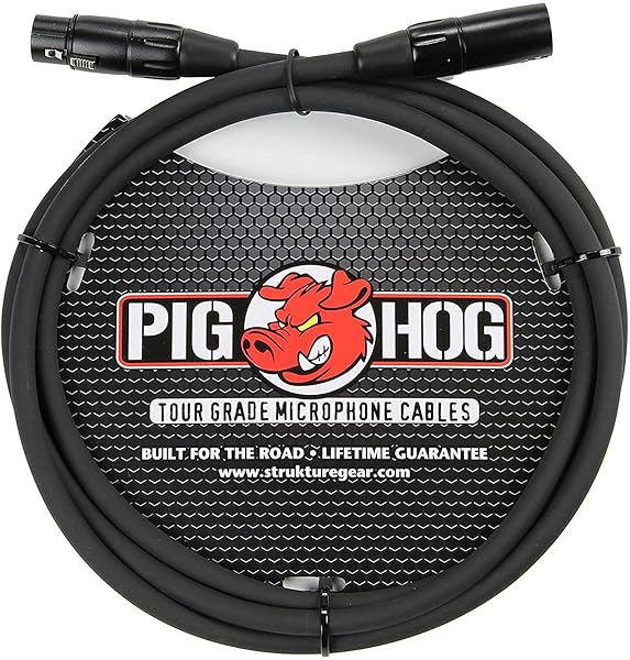 Pig Hog PHM6 8mm XLR Microphone Cable - 6 Feet High Performance Audio Cable
