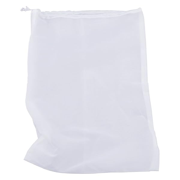 "Pinfox 75 Micron Nylon Straining Bag - Fine Mesh Food Strainer for Nut Milk, Juice & Cold Brew (17.72" x 11.81")" - Image 2