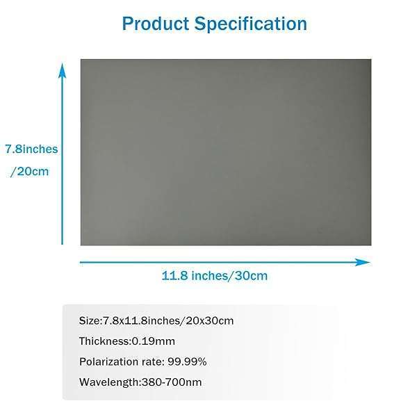 3 PCS Polarized Film Sheets 7.8x11.8in - Linear Polarizing Filter for Physics & Photography - Image 5