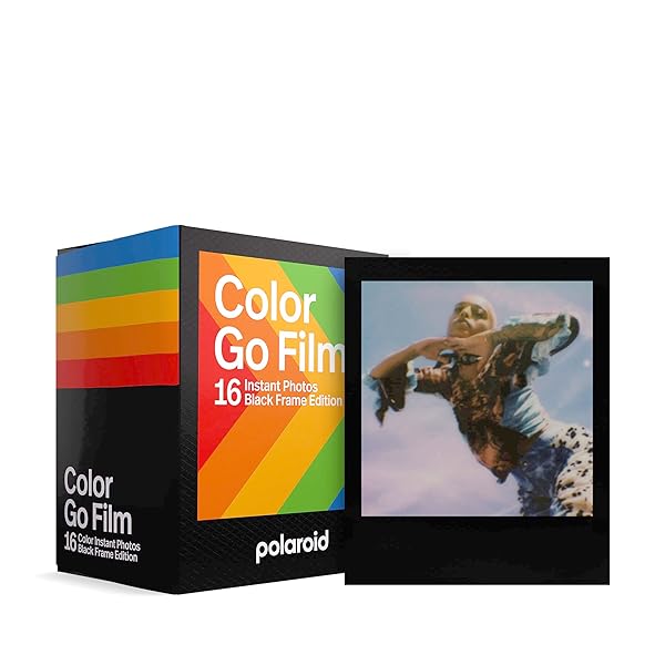 Polaroid Polaroid Go Color Film - Black Frame (16 Photos) for Polaroid Go Camera | Buy Now!