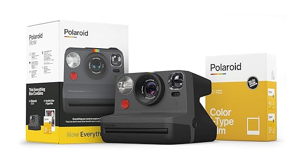 Polaroid Originals I-Type Instant Camera & Film Bundle - Everything Box Black (6026) for Stunning Photos