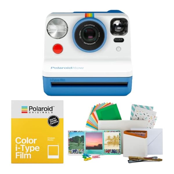 Polaroid Originals i-Type Instant Film Camera Bundle: Black & White + Color Film & Vintage Accessories