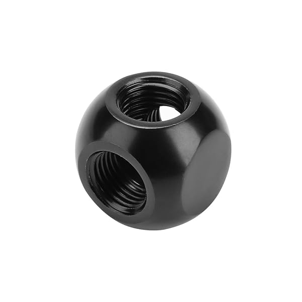 Pomya Computer Water Cooling Spherical 3 Way T-Type Connector G1/4 Threaded Adapter Black Silver for PC Cooling System - Image 10