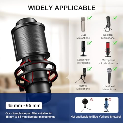 Upgrade Your Sound: Aokeo 3-Layer Pop Filter for Clear Vocal Recording & Streaming - Image 5