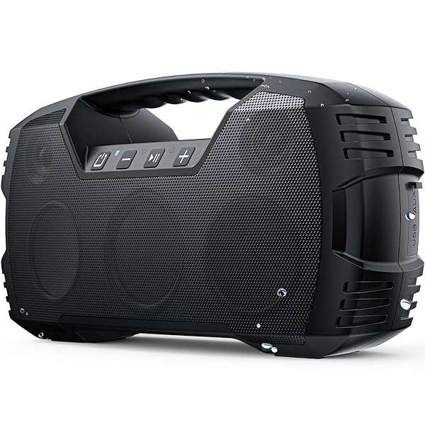 JIAHAYAU 40W Portable Bluetooth Speaker - IPX7 Waterproof, 32H Playtime, Rich Bass, Perfect for Parties & Outdoor Fun!