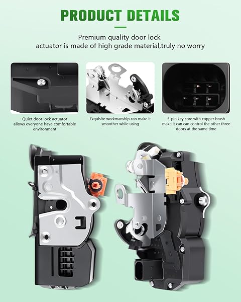 Power Door Lock Actuator Replacement for 2008-2012 Malibu & 2008-2009 Saturn Aura - Rear Left Door Latch - Image 5