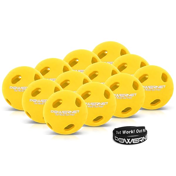 PowerNet Micro Crusher Training Baseballs - 12PK for Speed, Power & Coordination in Batting Practice - Image 2