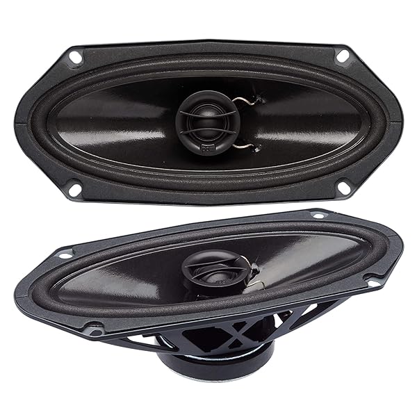 Powerbass 4x10 Coaxial OEM Speakers (S-4102) - Set of 2 for Superior Sound Quality