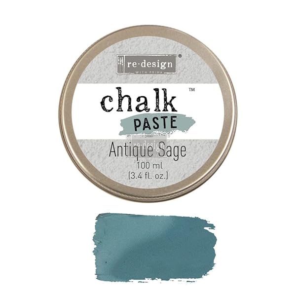 Prima Marketing Inc. Redesign Chalk Paste in Antique Sage - Perfect for DIY Projects & Home Decor