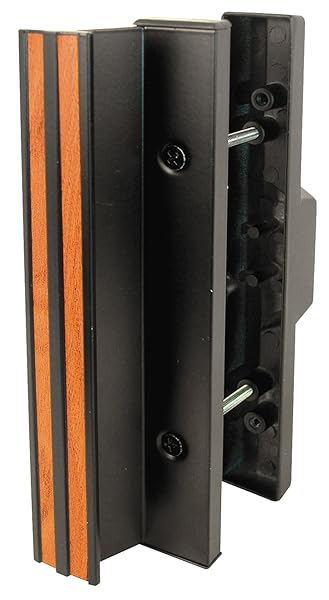 Prime-Line C 1058 Black Diecast Mortise Sliding Patio Door Handle - 3-15/16 In. Single Pack