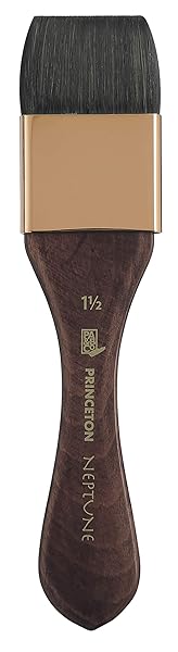 Princeton Artist Brush Neptune Series 4750 Synthetic Squirrel Watercolor Mottler Size 1.5 Inch for Professional Painting