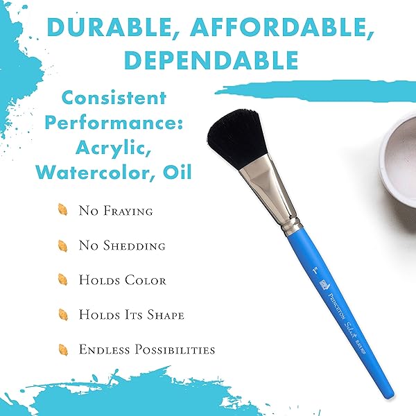 Princeton Select Artiste 3750 Black Mop Brush - 1 Inch for Acrylic, Watercolor & Oil Painting - Image 7