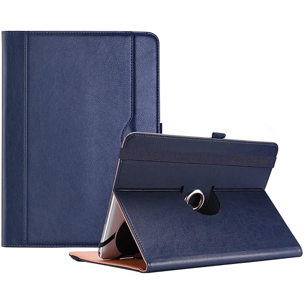 ProCase Universal Tablet Case 9 to 10.1 Inch with 360 Degree Rotatable Kickstand Protective Folio Cover for Android Tablets Navy