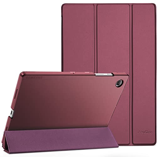 ProCase Smart Case for Galaxy Tab A8 10.5 Slim Stand Hard Back Shell Protective Cover 2022 SM-X200 X205 X207 Wine