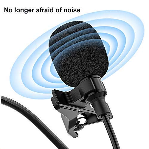 Professional Lavalier Microphone for iPhone and iPad Ideal for Video Recording Interviews and Meetings 9.8 Feet Long Cable - Image 5