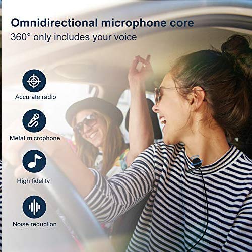 Professional Lavalier Microphone for iPhone and iPad Ideal for Video Recording Interviews and Meetings 9.8 Feet Long Cable - Image 6