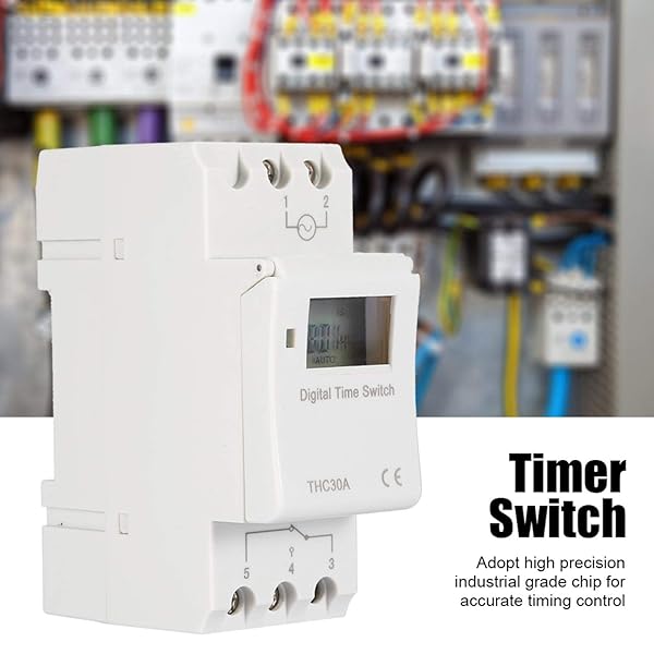 30A Programmable Digital Timer Switch - Din Rail THC Timer Relay for 220V Applications - Image 6