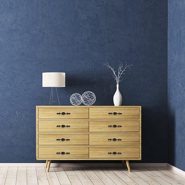 Vintage Zinc Alloy Pull Handle Door Knob 4-Pack - Black Cabinet & Drawer Hardware - Image 9