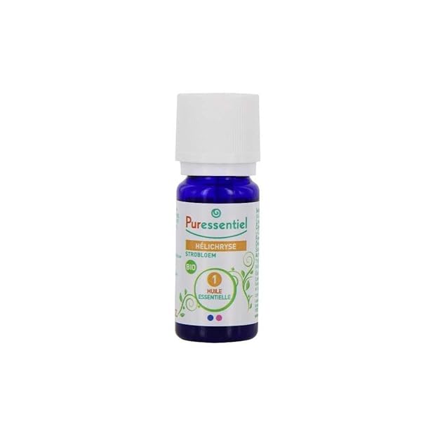 Puressentiel Organic Everlasting Essential Oil - Stress Relief, Cold Relief & Skin Healing - 5ml Fresh Fragrance