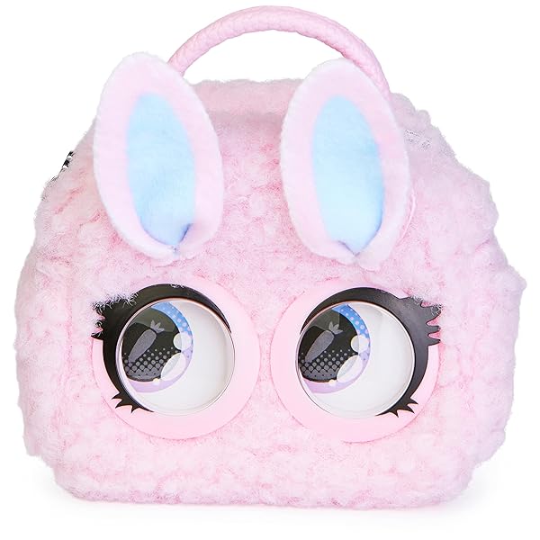 Purse Pets Micros Fuzzy Bunny BB Mini Kids Crossbody Bag Cute Girls Coin Purse Tween Accessories Gifts