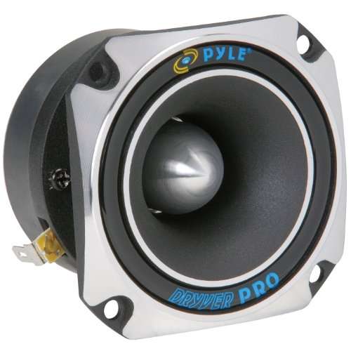 "High Power Pyle 1" Car Audio Tweeter - 300W Titanium Speaker, 104 dB, 2kHz-20kHz, Heavy Duty Magnet"