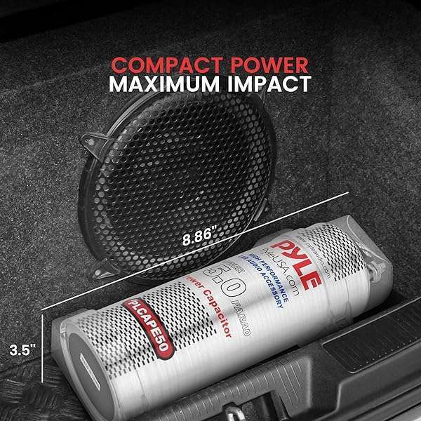 Buy Pyle 5.0 Farad Digital Power Capacitor - High-Performance Car Audio with Blue Display & Over Voltage Protection - Image 6