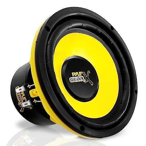 "Powerful Pyle 6.5" Mid Bass Woofer - 300W Peak, 4 Ohm, 60-20KHz for Car Audio | PLG64 Yellow Speaker System"