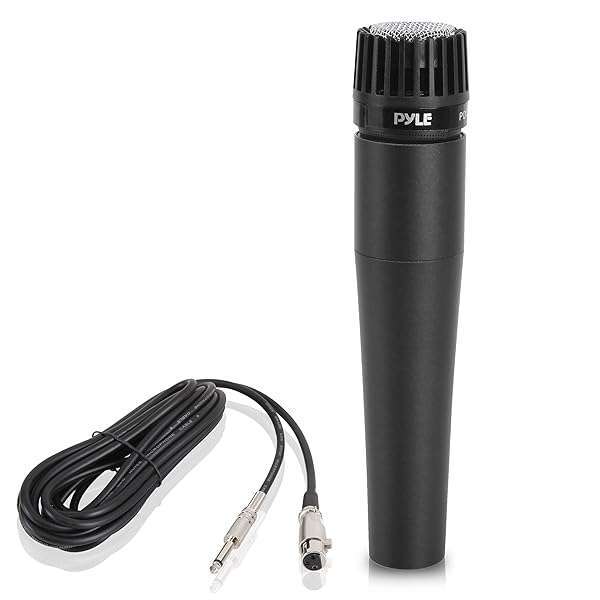 Buy PylePro Dynamic Handheld Microphone - Professional Mic with Pop Filter, High Output & 15' XLR Cable
