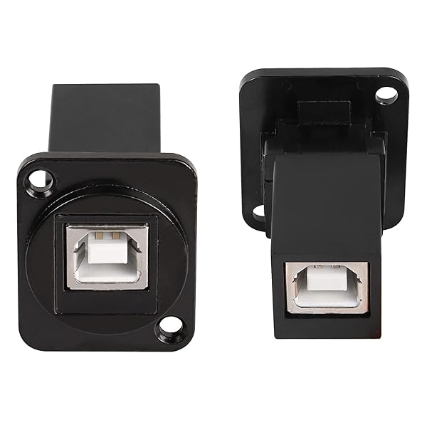 QIANRENON D-Type USB B 2.0 Panel Mount Connector - Solderless Female Coupler for Easy USB Extending - Image 4