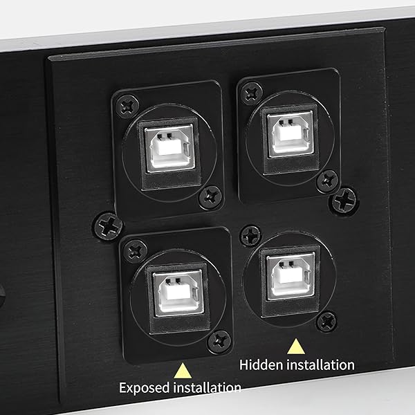 QIANRENON D-Type USB B 2.0 Panel Mount Connector - Solderless Female Coupler for Easy USB Extending - Image 7