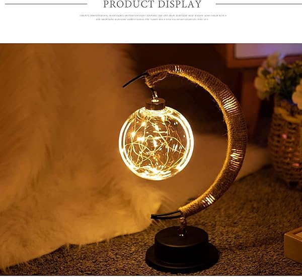 QING PU2021 Enchanted Lunar Lamp Night Light Moon Galaxy Hanging Magic Christmas Decorative Home Gift - Image 4