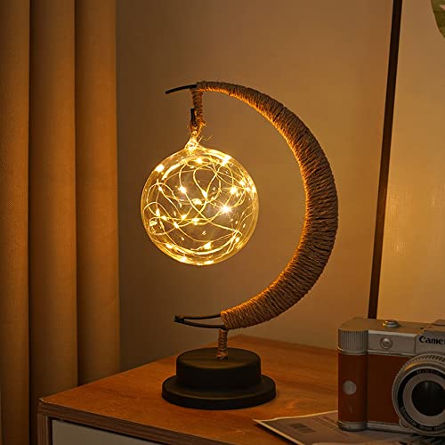QING PU2021 Enchanted Lunar Lamp Night Light Moon Galaxy Hanging Magic Christmas Decorative Home Gift - Image 9