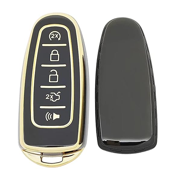 QIXIUBIA for Ford Key Fob Cover Keyless Remote Smart Key Fob Shell with Keychain Fit for Ford C-Max Edge Escape Expedition Explorer Flex Focus Taurus - Image 5