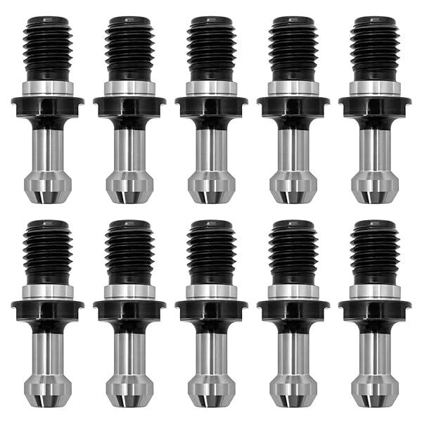 QWORK 10Pcs CAT40 45°Pull Stud Retention Knob for HAAS CAT 40 CNC Tool Holder Replace# 202-5925