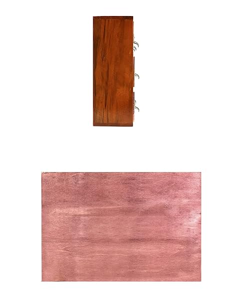 QWORK Vintage Apothecary Desk Drawer Organizer: 9-Drawer Wooden Storage for Home Office & Bedroom - Image 5