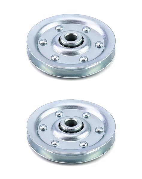 QWORK Extra Heavy Duty Garage Door Pulley 3 Inch 200LB - 2 Pack Professional Grade for Reliable Performance