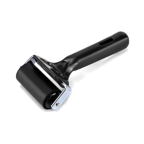 QWORK Rubber Roller 2-3/8 Inch Tape Roller for Printing Taping Wallpapers and Scrapbooking