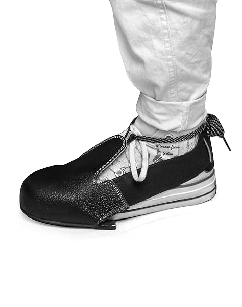 QWORK Steel Toe Cap Safety Overshoes Workplace Anti-smash Cover with Adjustable Strap for Men Women, 2 Pairs (Size 5-12 US) - Image 4