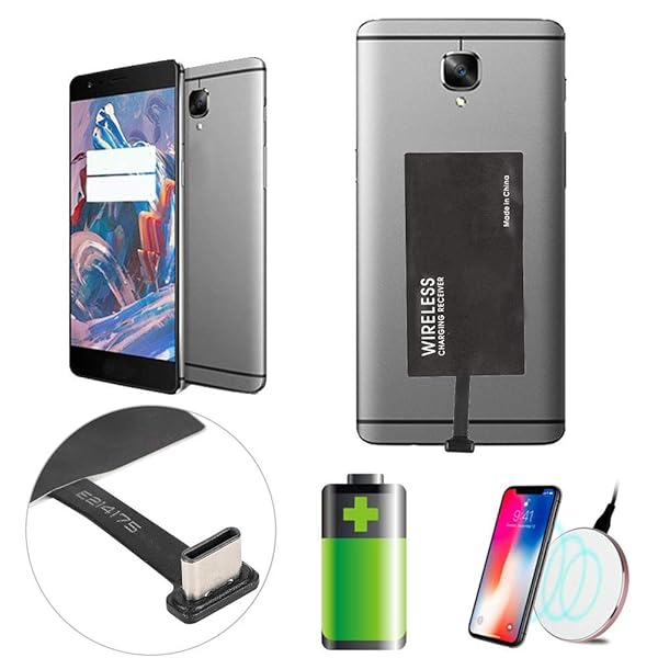 Qi Charger Kit: USB C Charging Pad & Magic Tag Receiver for Google Pixel XL, V20, HTC 10, OnePlus 3 - Fast USB 3.1 Type C Charging - Image 5