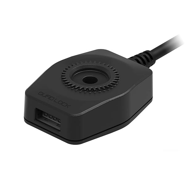 Quad Lock Motorcycle USB Charger: Fast Charging for Your Ride | Durable & Reliable